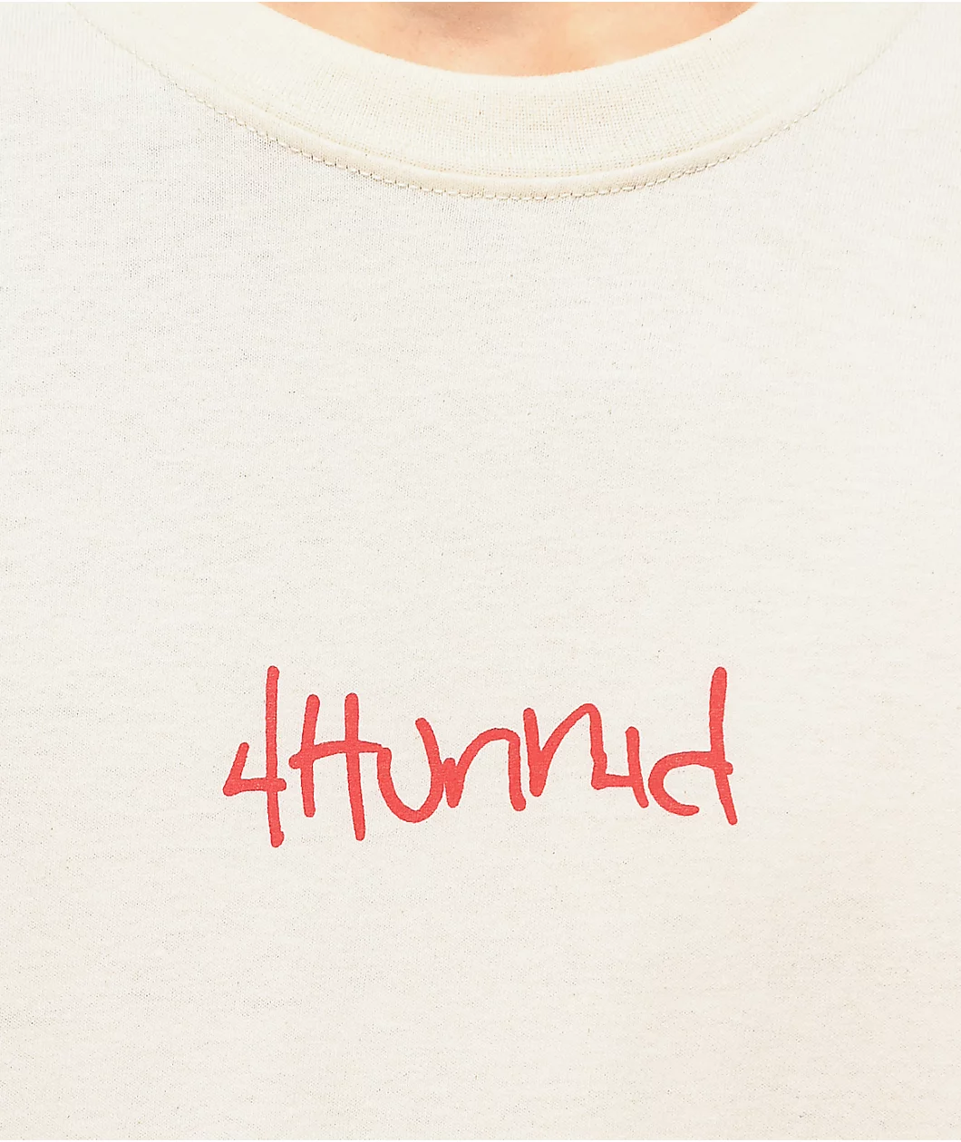 4Hunnid Photo Cream T-Shirt - Image 3