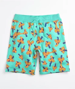 A-Lab Foray Shrooms Mint Sweat Shorts
