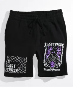 A Lost Cause Executioner Black Sweat Shorts