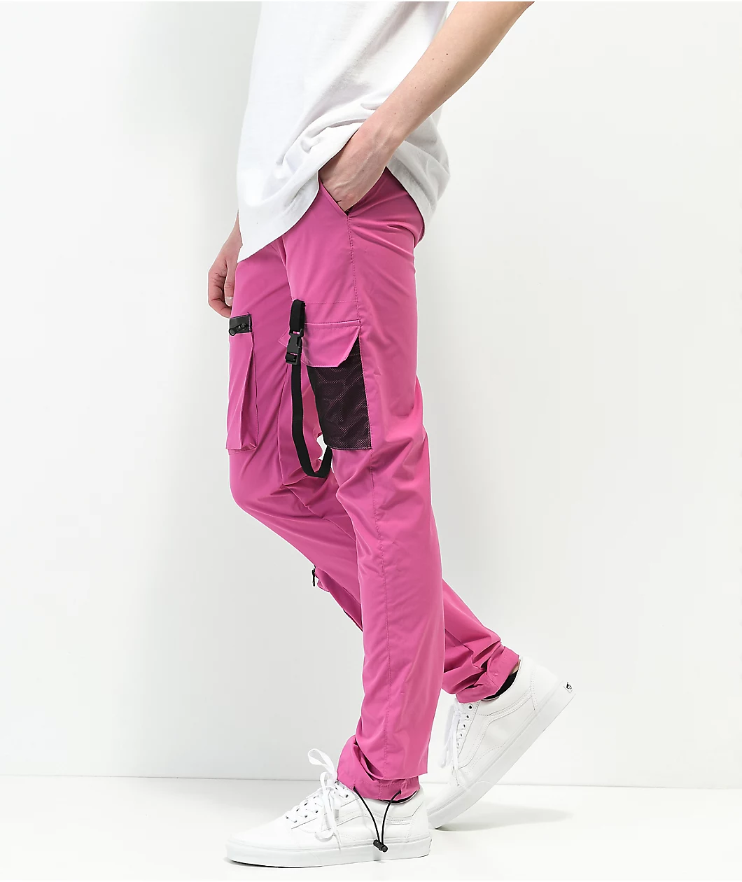 American Stitch Multi Pink Cargo Pants - Image 3
