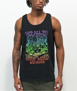 Artist Collective We Trippy Black Tank Top
