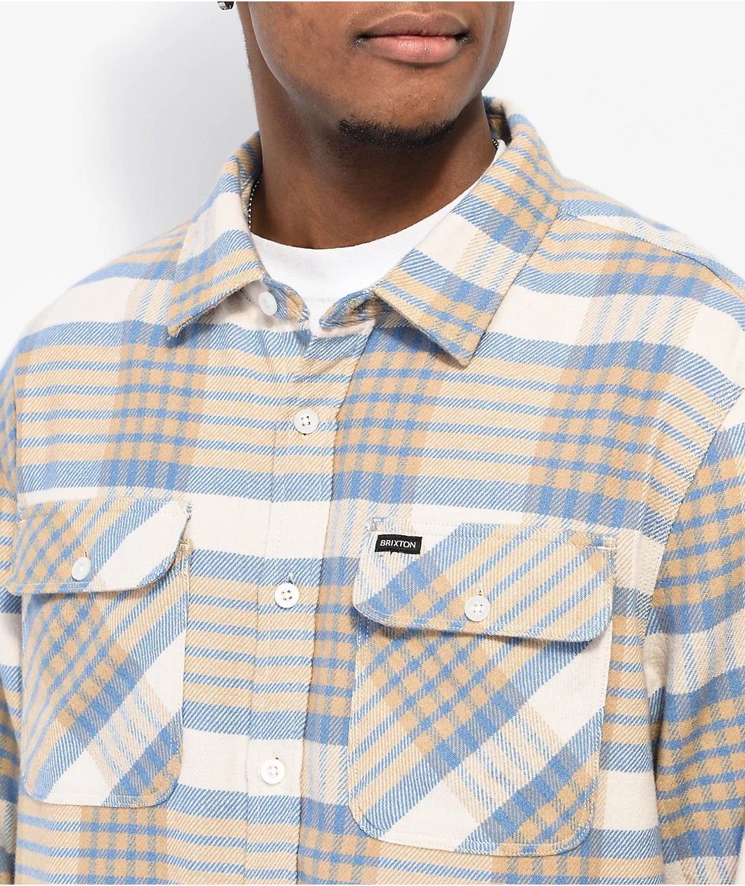 Brixton Bowery Whitecap Flannel Shirt - Image 3