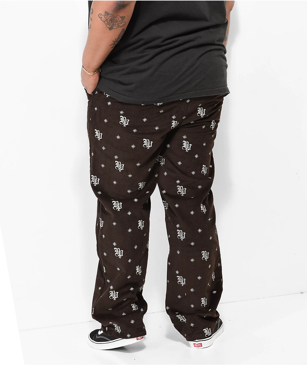 Broken Promises Lock Up Black Elastic Waist Corduroy Pants - Image 8