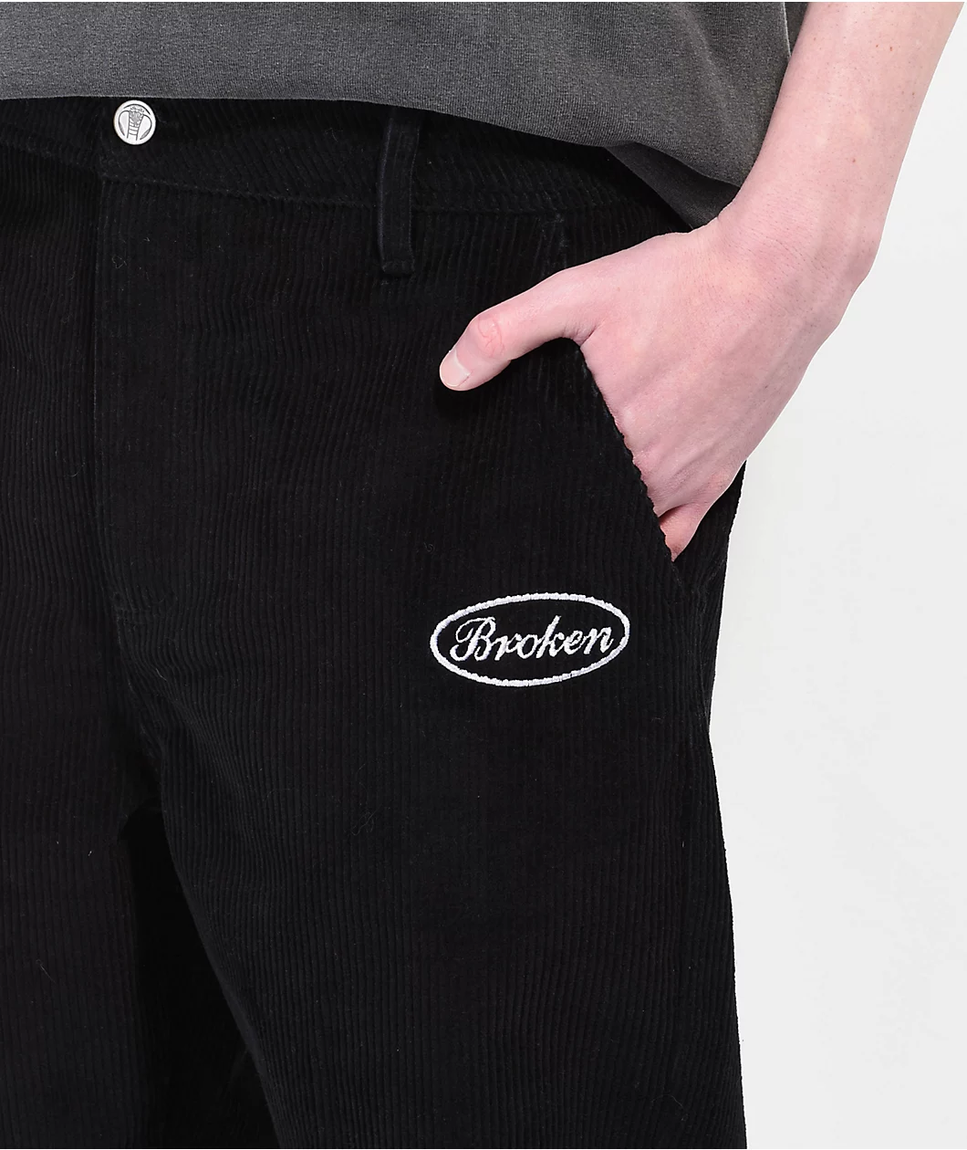 Broken Promises Nashville Black Corduroy Pants - Image 4