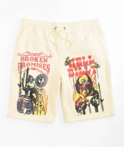 Broken Promises Rodeo Natural Sweat Shorts
