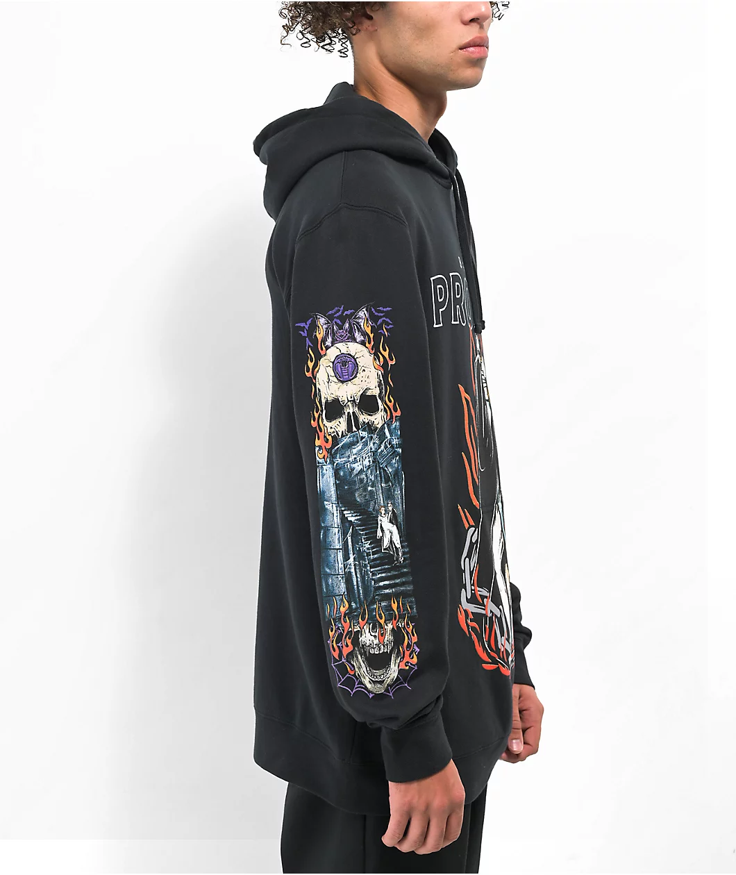 Broken Promises X Dracula Bite Me Black Hoodie - Image 4