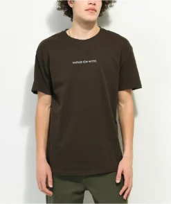 Can't Blame The Youth Unfuck The World Brown T-Shirt