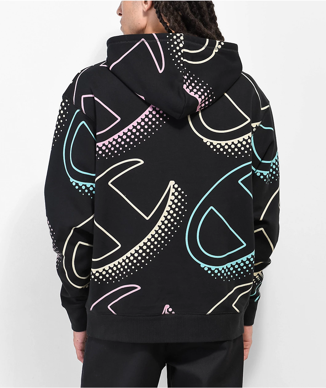 Champion Big Shadow Black Hoodie - Image 2