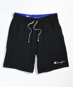 Champion Heavyweight Jersey Black Sweat Shorts