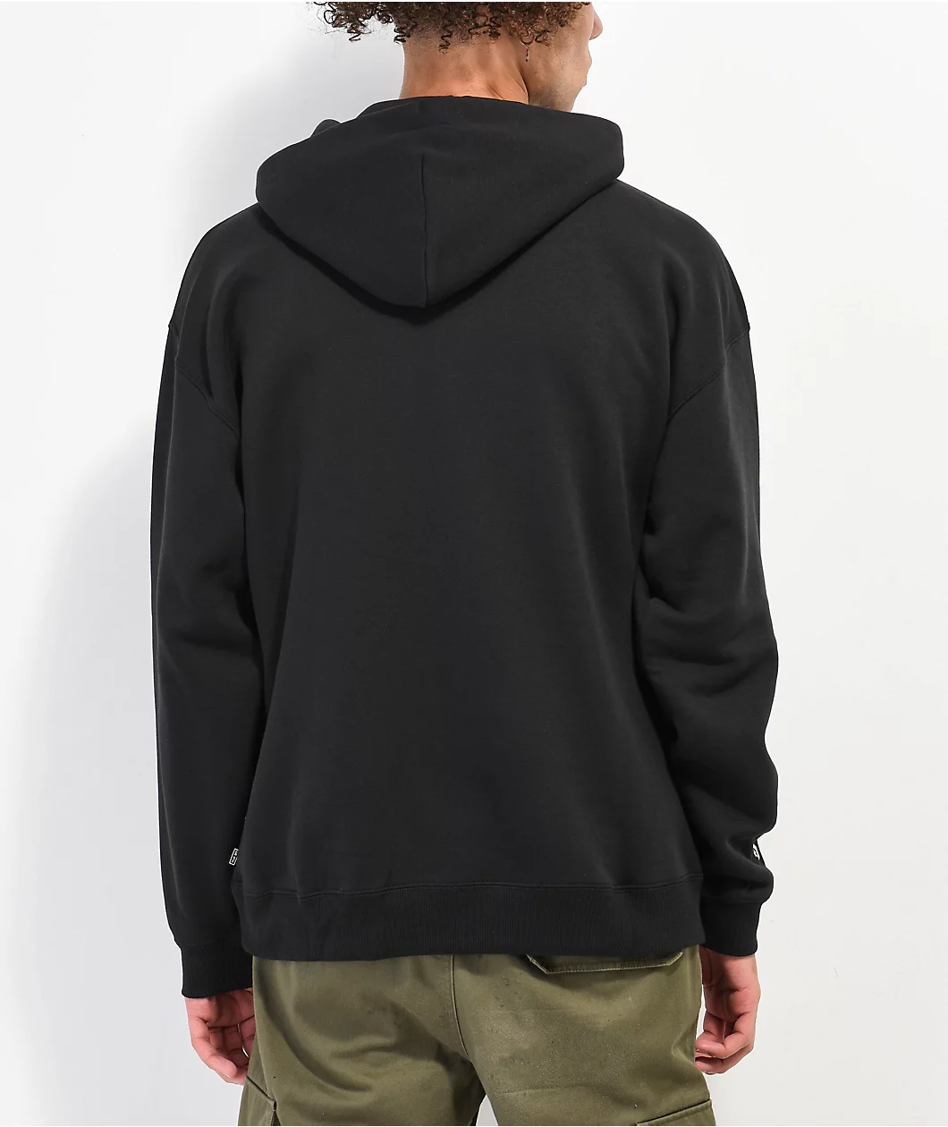 Converse Brushed Fleece Black Hoodie - Image 2