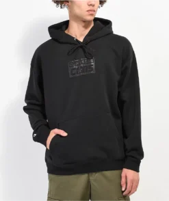 Converse Brushed Fleece Black Hoodie