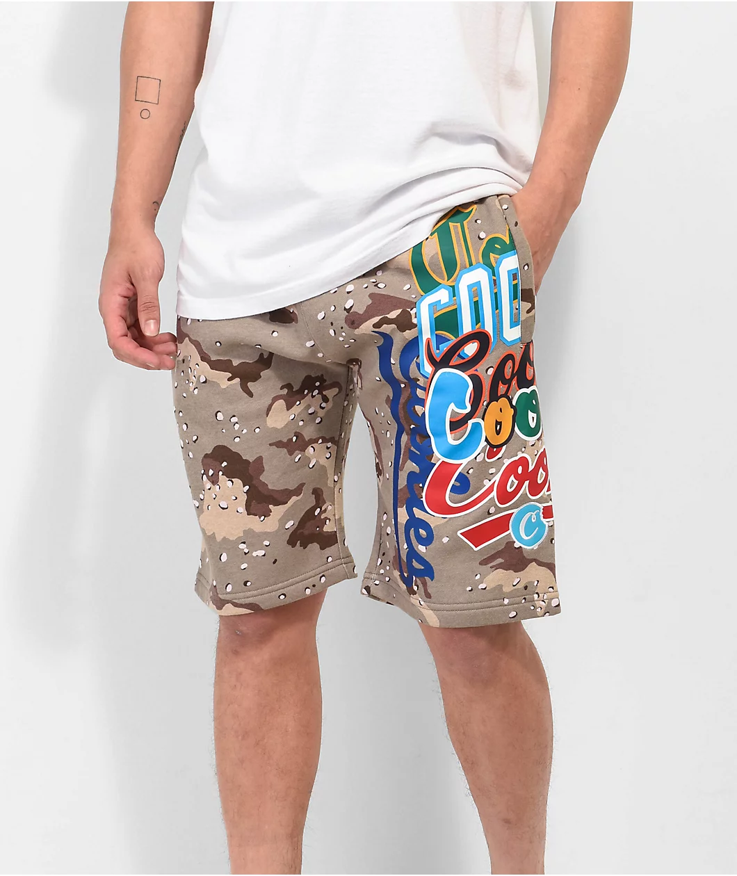 Cookies Infamous Desert Camo Sweat Shorts - Image 2