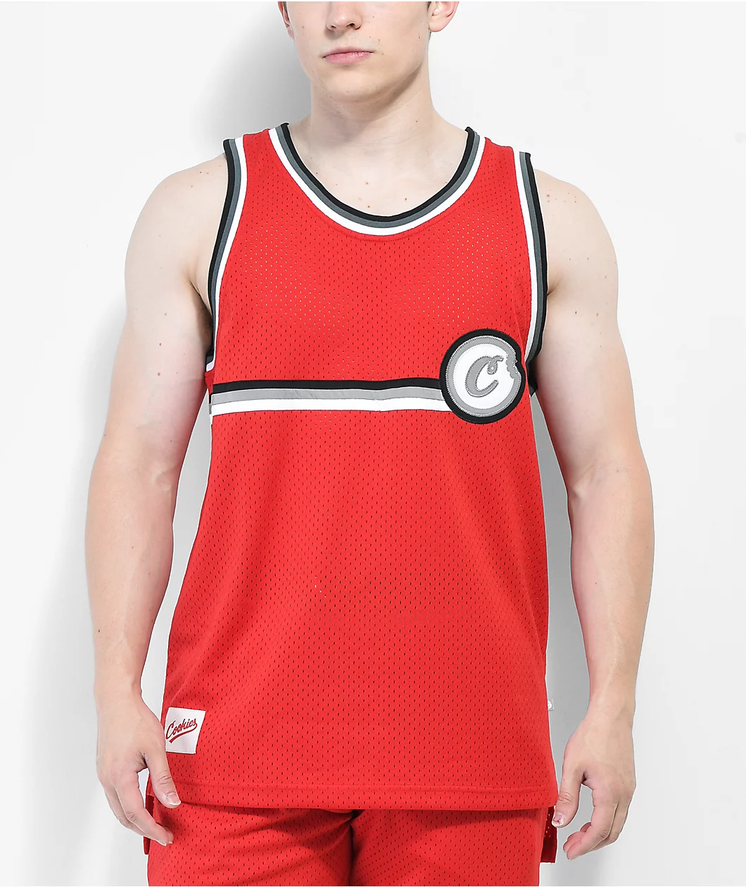 Cookies Puttin In Work Red Basketball Jersey - Image 2