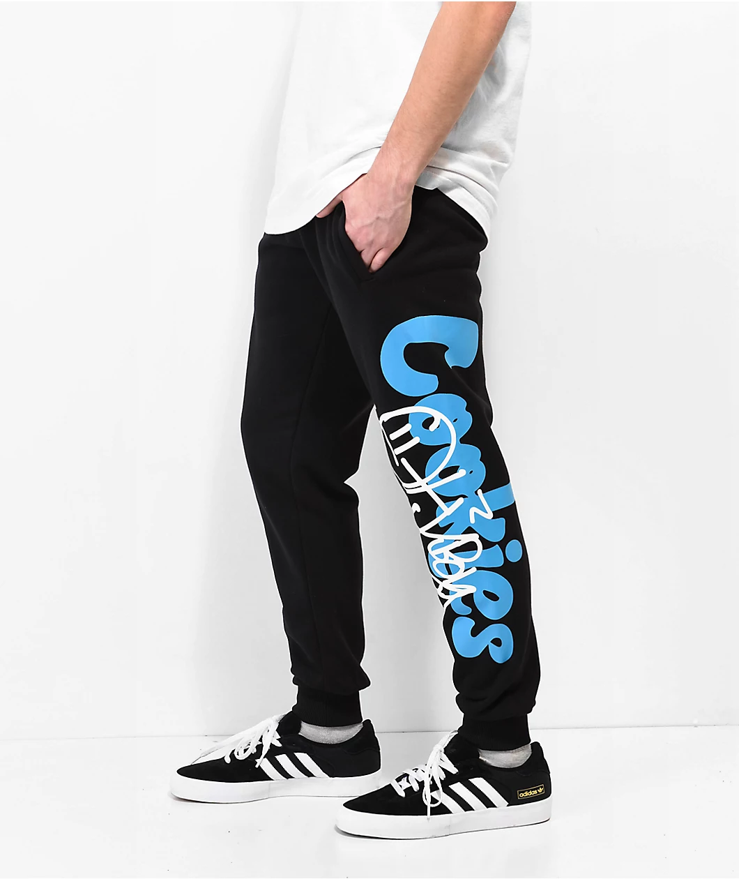 Cookies X OTXBOYZ Graffiti Paint Black Sweatpants - Image 3