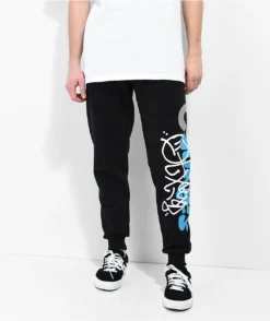 Cookies X OTXBOYZ Graffiti Paint Black Sweatpants