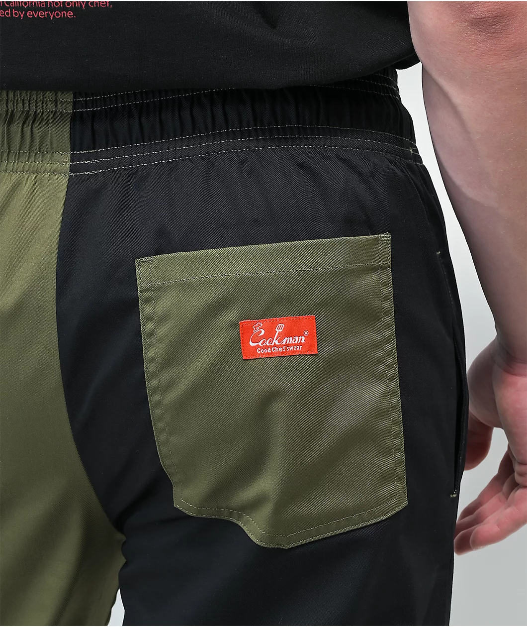 Cookman Crazy Patter Olive & Black Chef Pants - Image 4