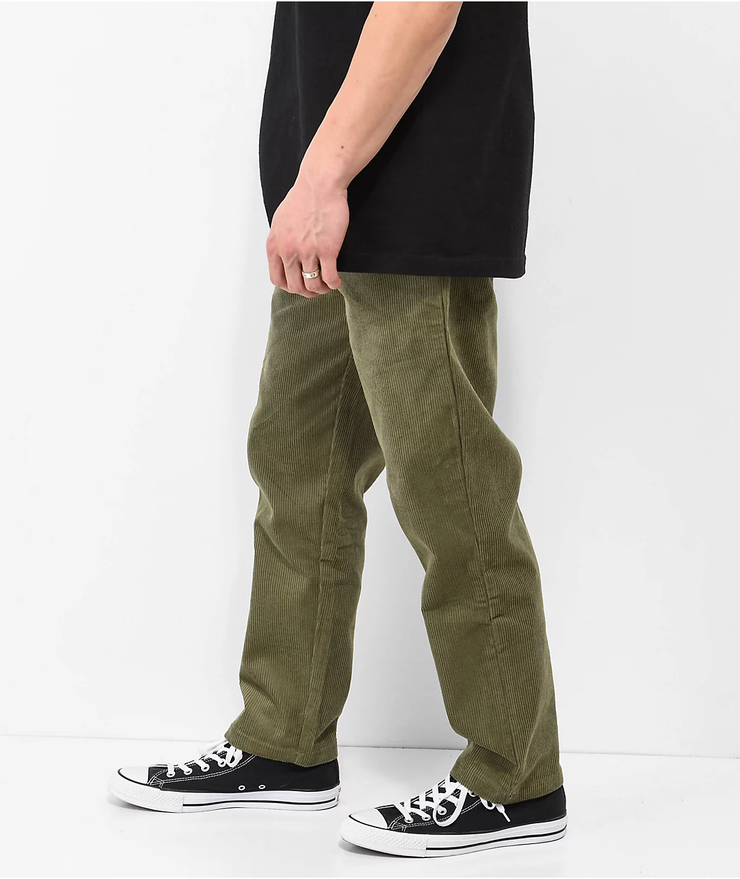 Cookman Khaki Green Corduroy Chef Pants - Image 3