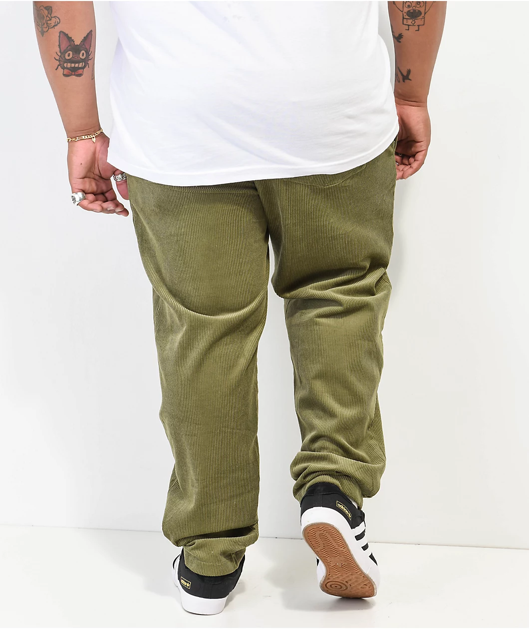 Cookman Khaki Green Corduroy Chef Pants - Image 7