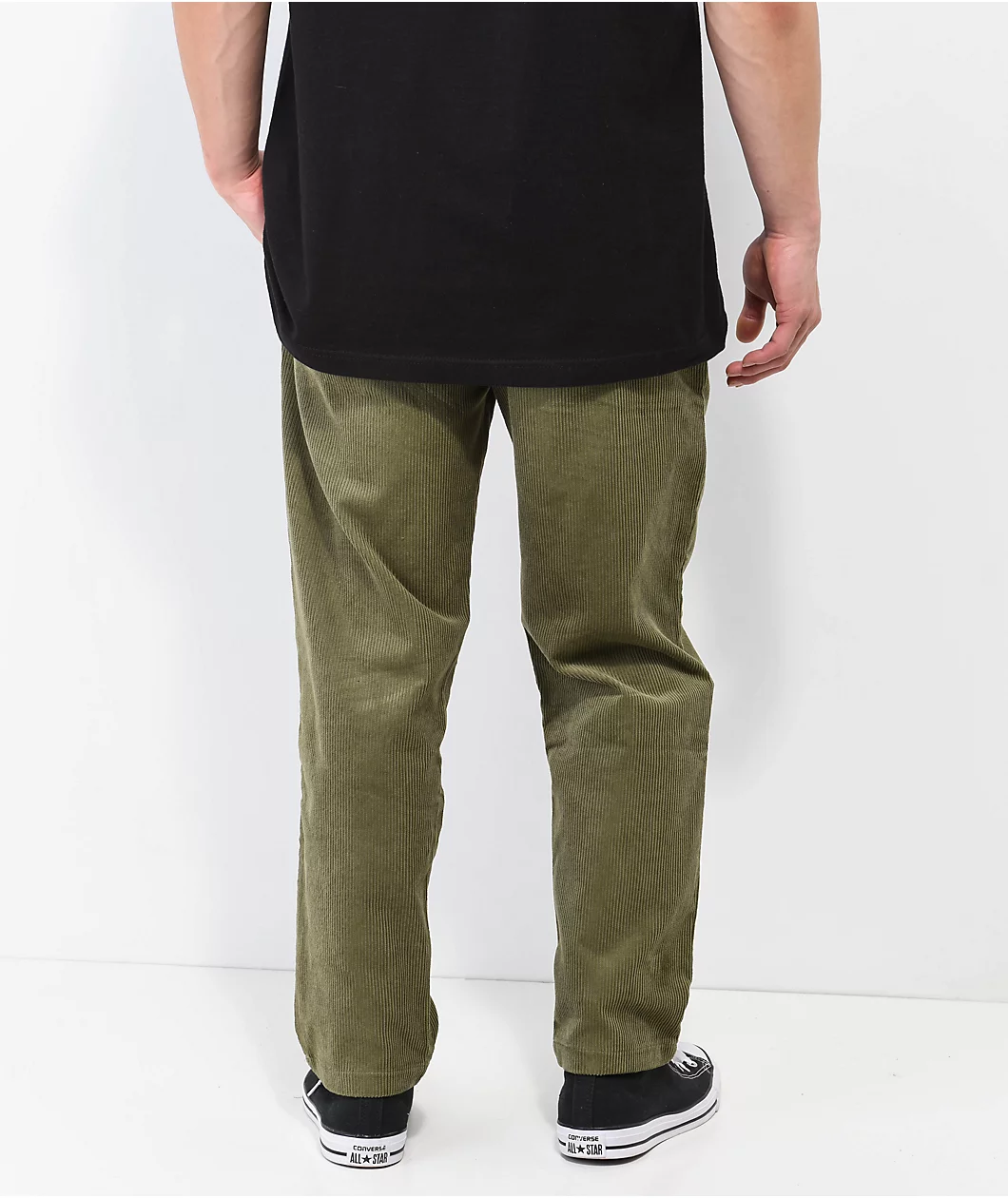 Cookman Khaki Green Corduroy Chef Pants - Image 2