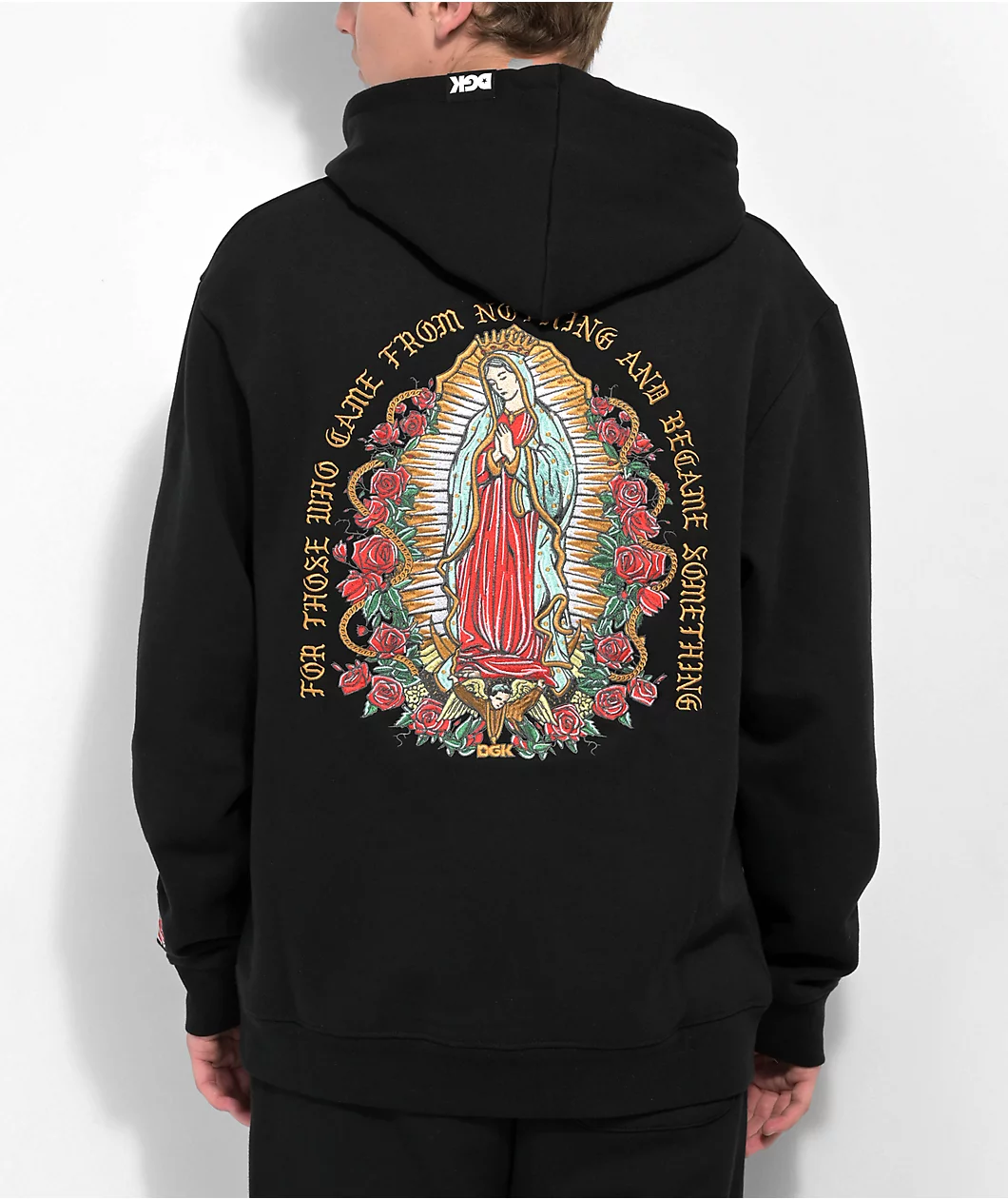 DGK Guadalupe Embroidered Black Hoodie - Image 2