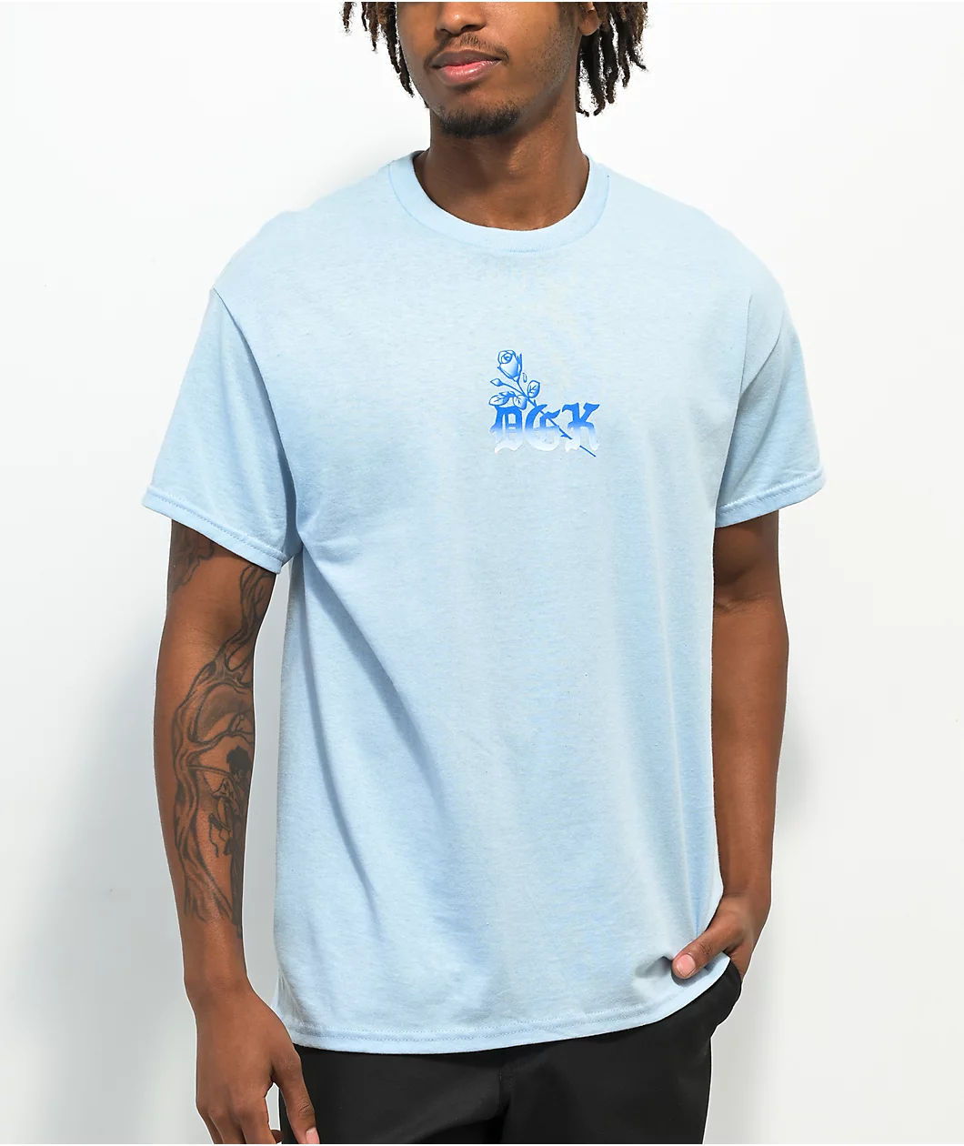 DGK Low Side Powder Blue T-Shirt - Image 2