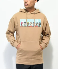Diamond Supply Co. X Ape All Gang Tan Hoodie