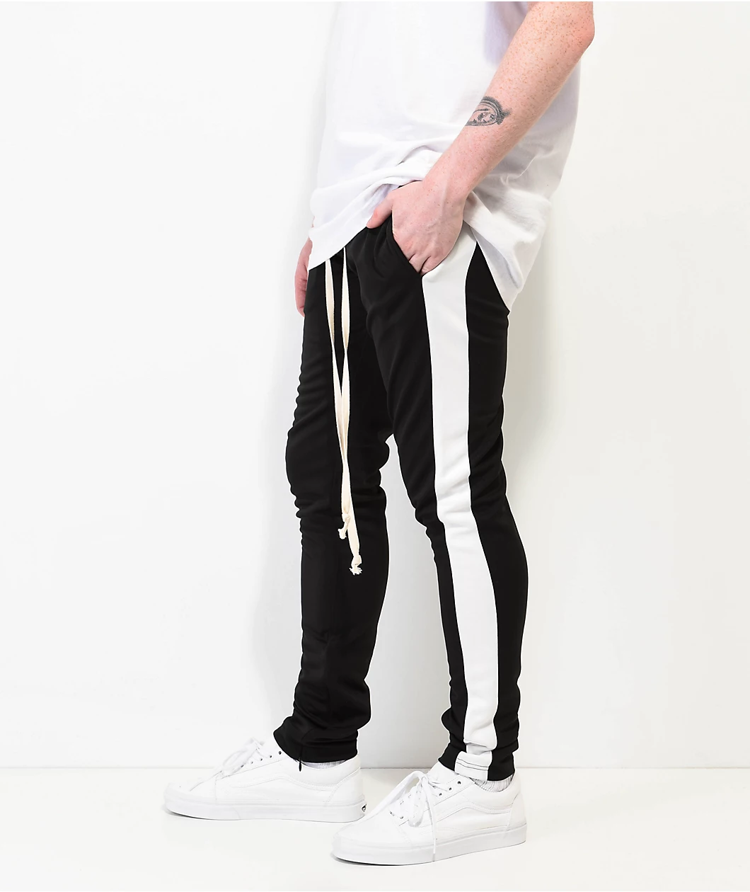 EPTM Black & White Track Pants - Image 2