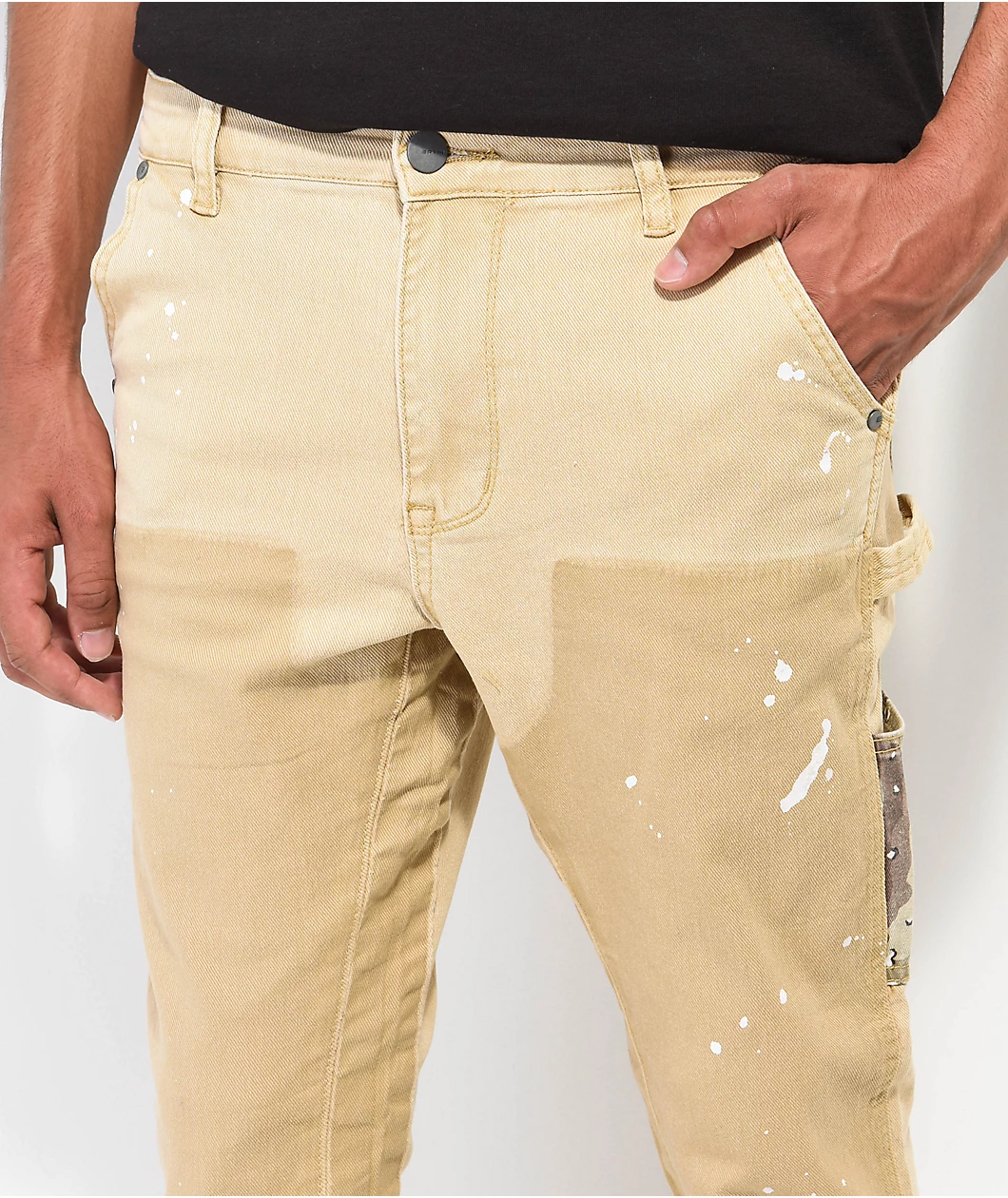 EPTM Camo Pocket Khaki Flare Pants - Image 4