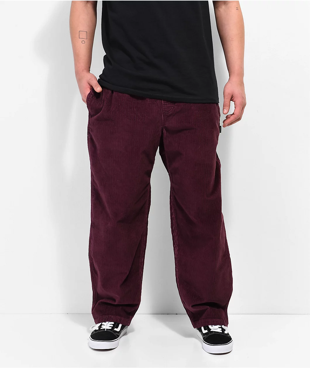 Element Chillin Wine Corduroy Pants - Image 3