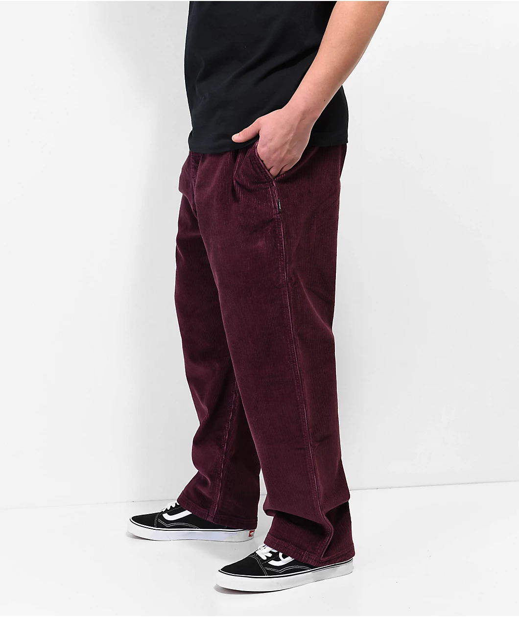 Element Chillin Wine Corduroy Pants - Image 4