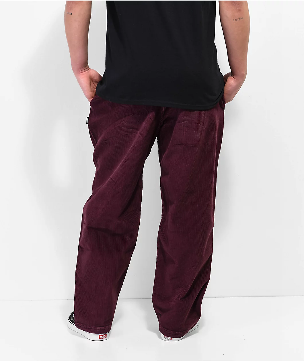 Element Chillin Wine Corduroy Pants - Image 2