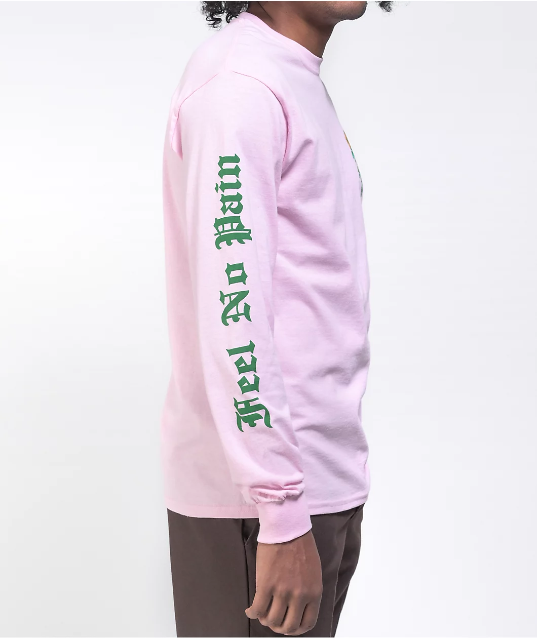 Empyre Feel No Pain Pink Long Sleeve T-Shirt - Image 4