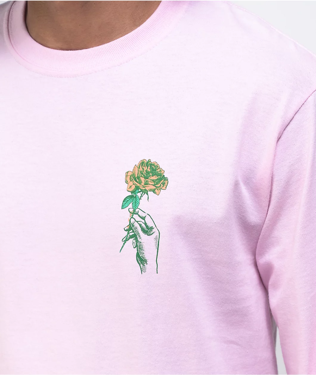 Empyre Feel No Pain Pink Long Sleeve T-Shirt - Image 5