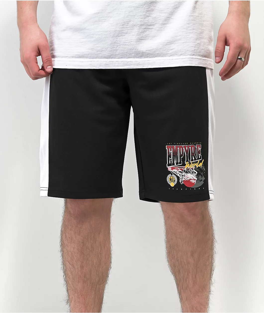 Empyre Free Throw Black Basketball Shorts - Image 2