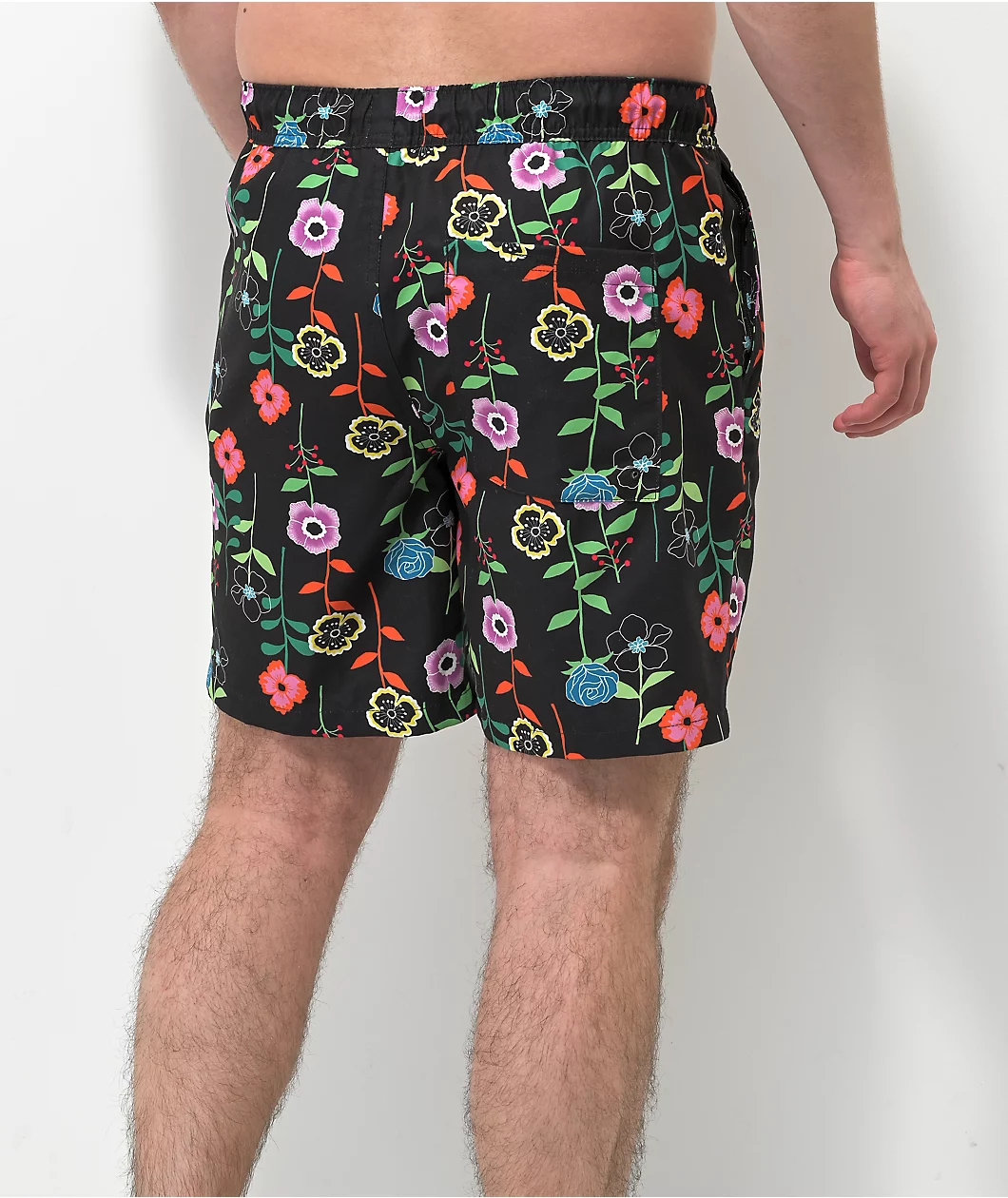 Empyre Grom Floral Black Board Shorts - Image 3