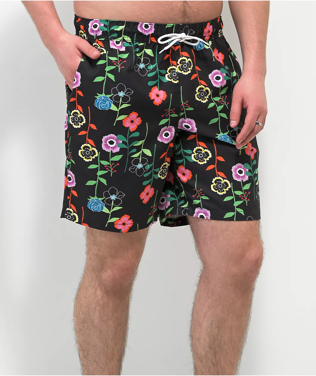 Empyre Grom Floral Black Board Shorts - Image 2