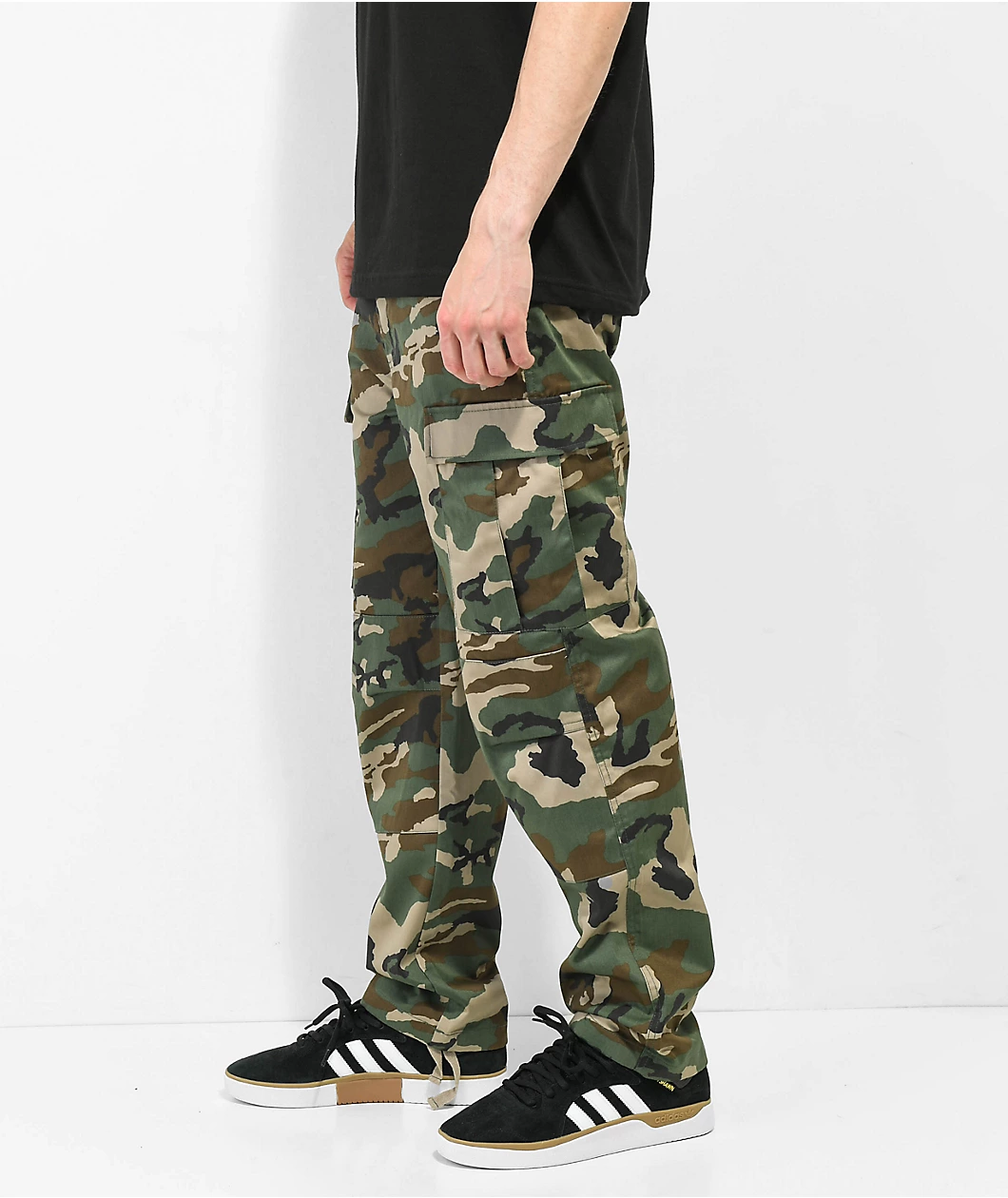 Empyre Loose Fit Camo Cargo Skate Pants - Image 4
