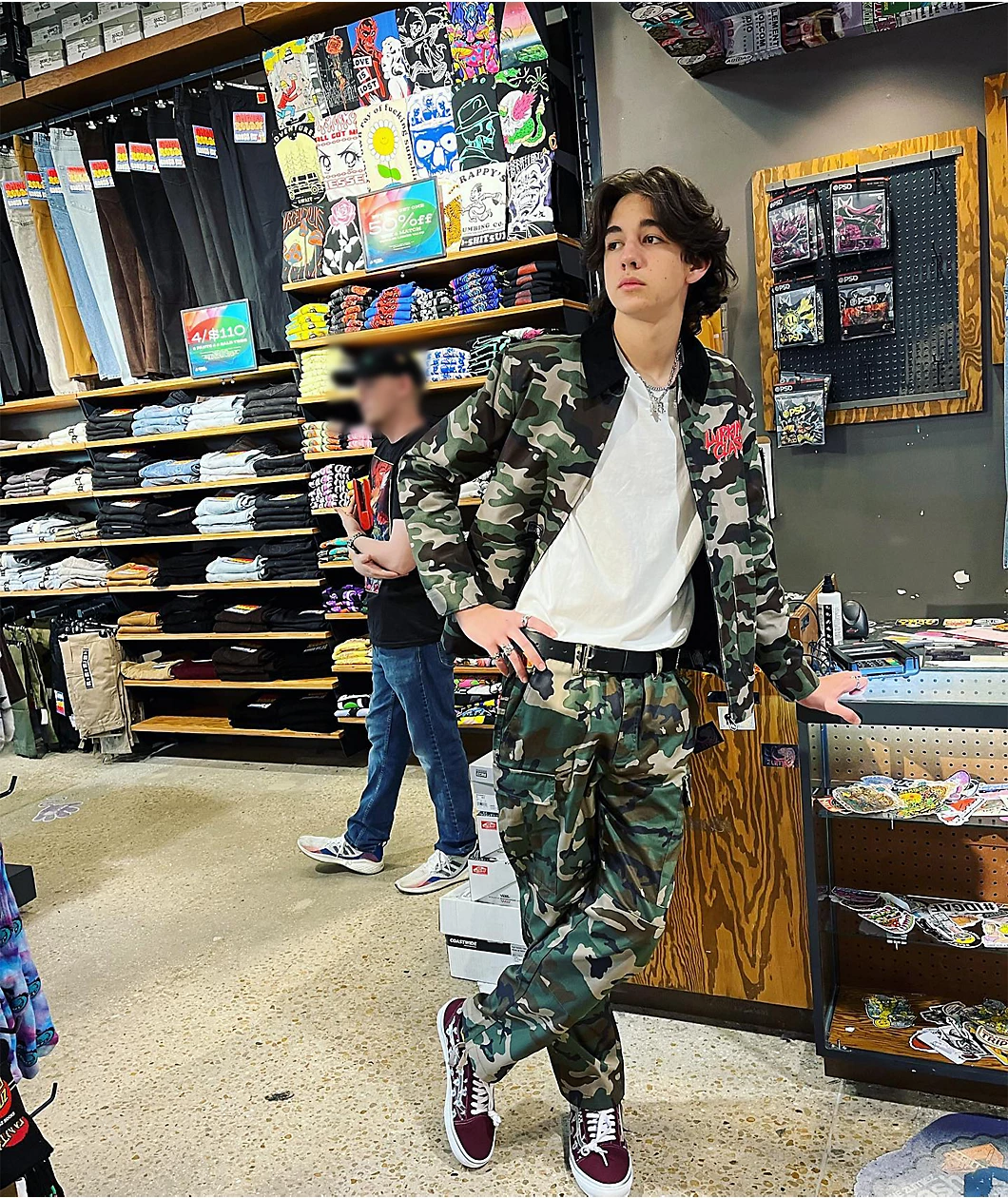 Empyre Loose Fit Camo Cargo Skate Pants - Image 3