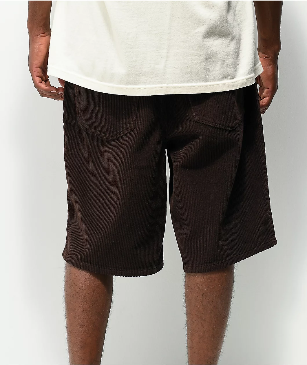 Empyre Loose Fit Java Corduroy Skate Shorts - Image 3