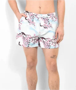 Empyre Ollie Floral Off White Board Shorts