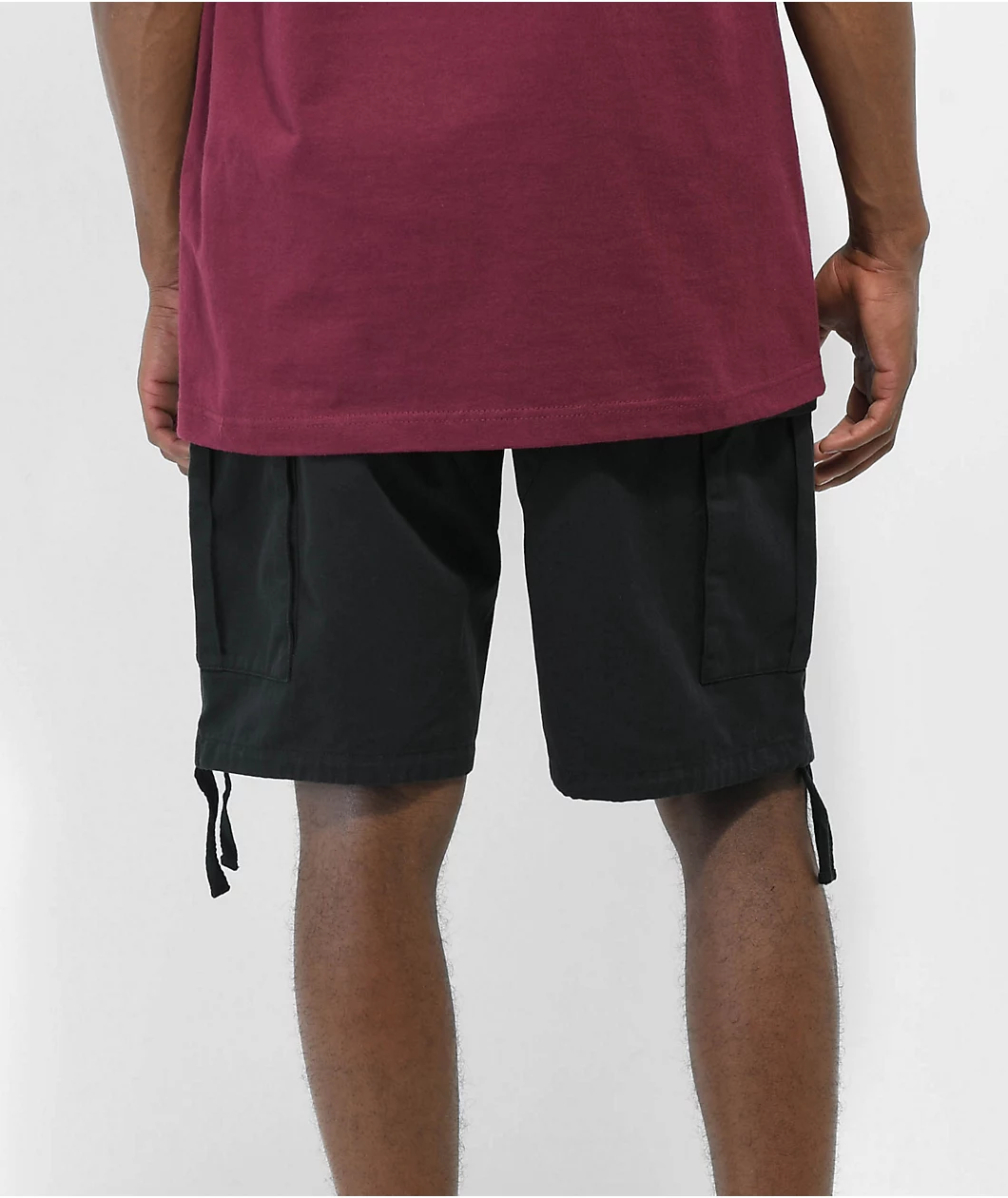 Empyre Skate Black Cargo Shorts - Image 3
