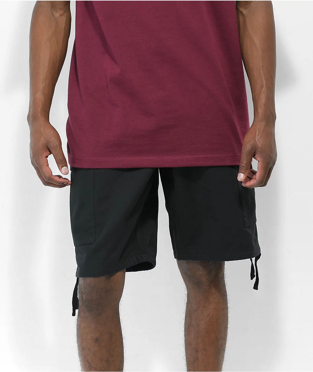 Empyre Skate Black Cargo Shorts - Image 2