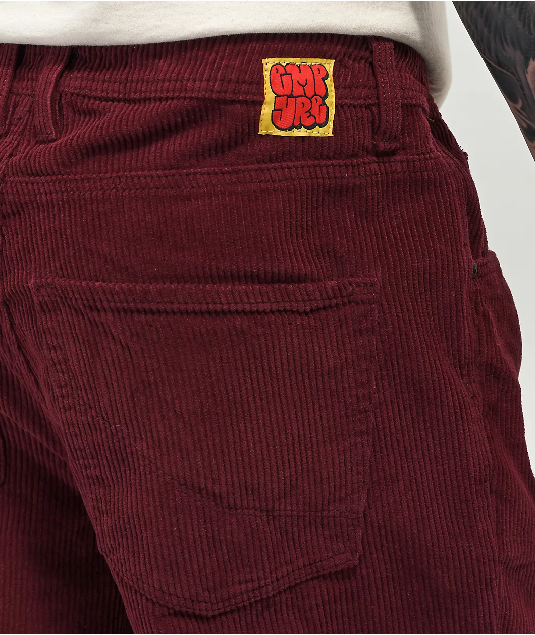 Empyre Skate Burgundy Corduroy Pants - Image 4
