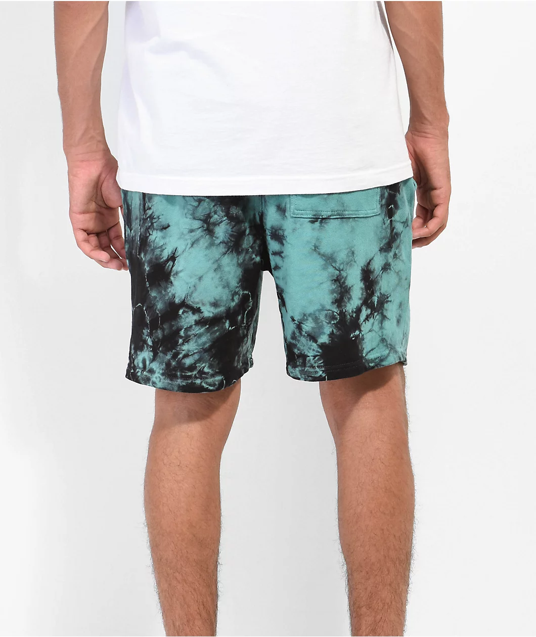 Episode X Jujutsu Kaisen Megumi Green Tie Dye Sweat Shorts - Image 3