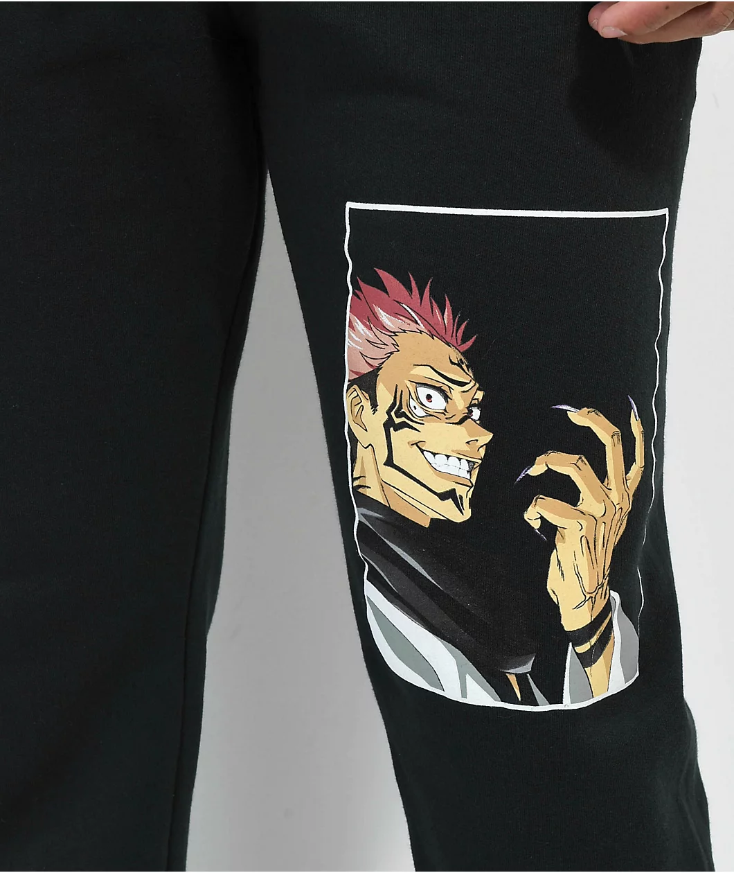Episode X Jujutsu Kaisen Ryomen Sukuna Black Sweatpants - Image 6