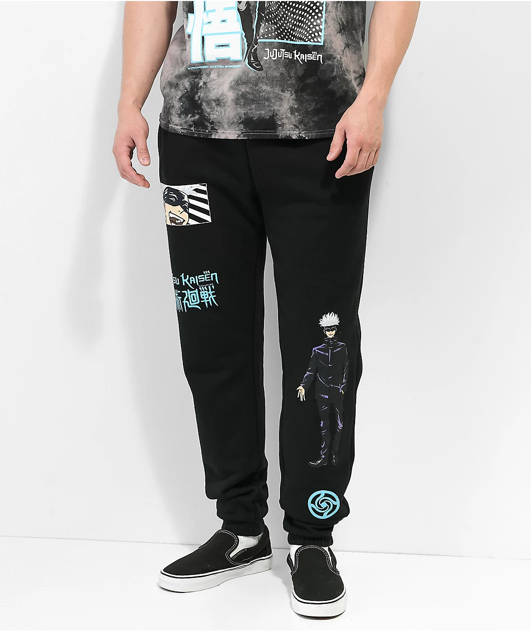 Episode X Jujutsu Kaisen Standing Gojo Black Sweatpants