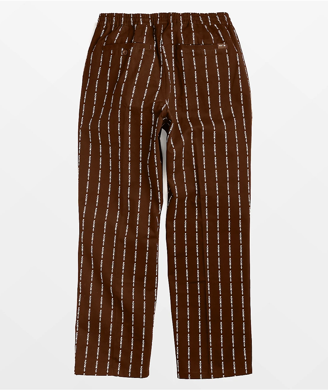 HUF Fuck It Core Brown Easy Pants - Image 2