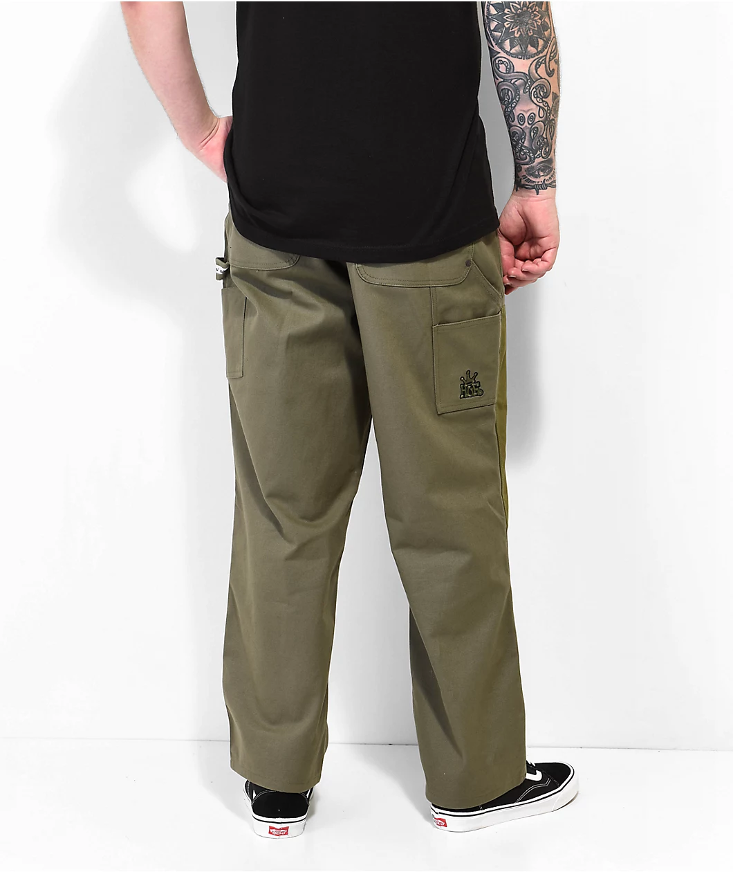 HUF Gilman Olive Utility Pants - Image 4