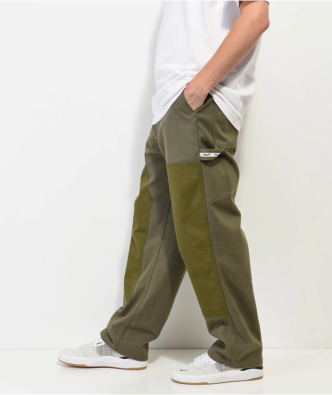 HUF Gilman Olive Utility Pants - Image 7