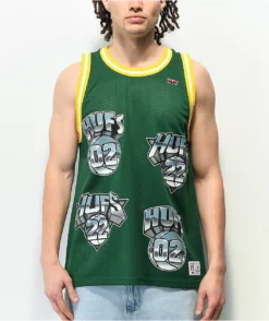 HUF HUF's Green Basketball Jersey